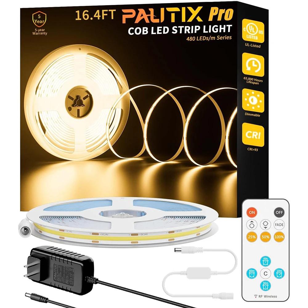 PAUTIX е COB LED Ʈ  ŰƮ, RF  ̱ EU  ÷,  LED ,   480 LED/m, DC 24V, 5m, 10m